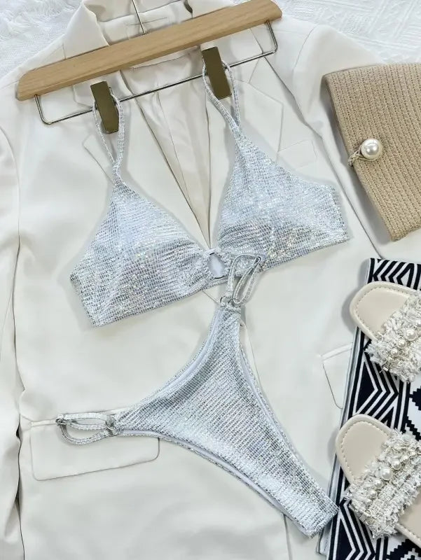 Sequins Push Up Triangle Sets | Fashionsarah.com