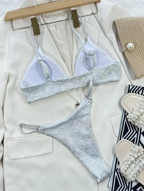 Sequins Push Up Triangle Sets | Fashionsarah.com