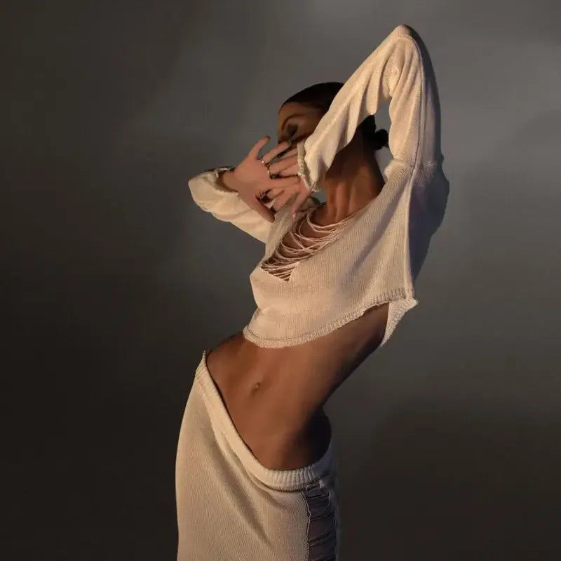 Hollow Out Beach Skirt Sets | Fashionsarah.com