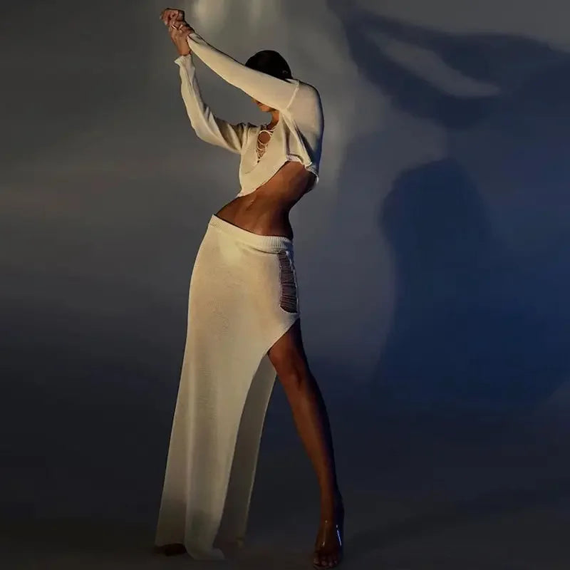 Hollow Out Beach Skirt Sets | Fashionsarah.com