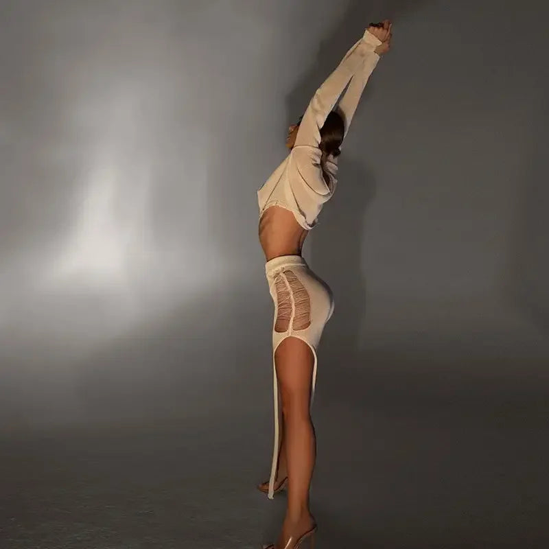 Hollow Out Beach Skirt Sets | Fashionsarah.com