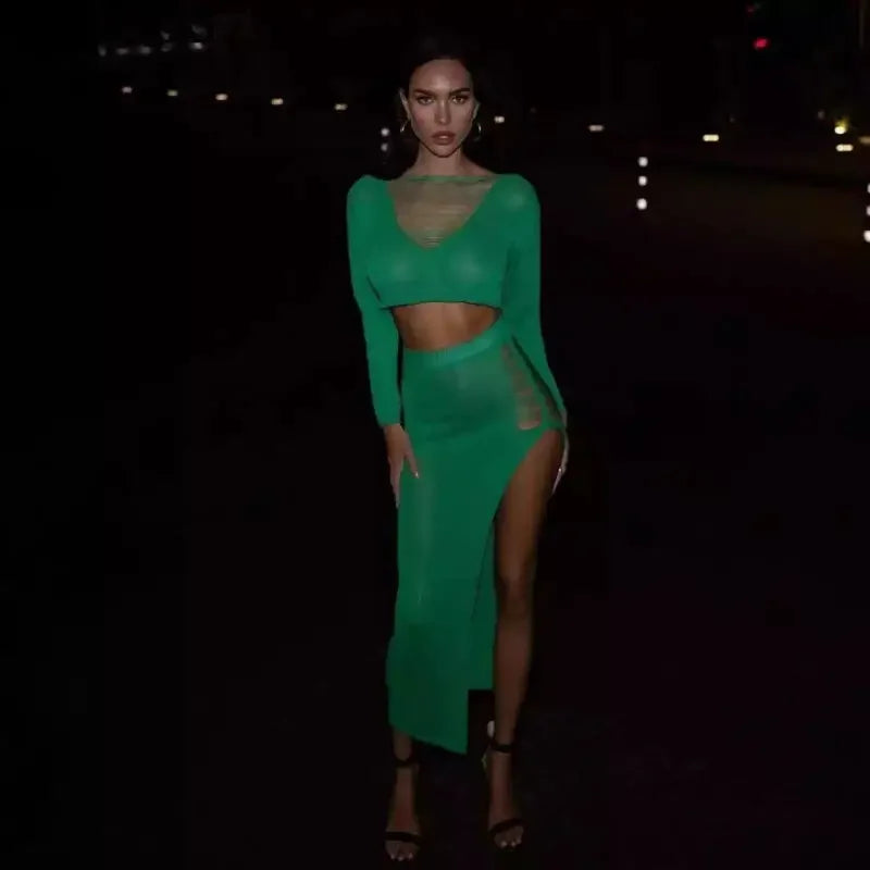 Hollow Out Beach Skirt Sets | Fashionsarah.com