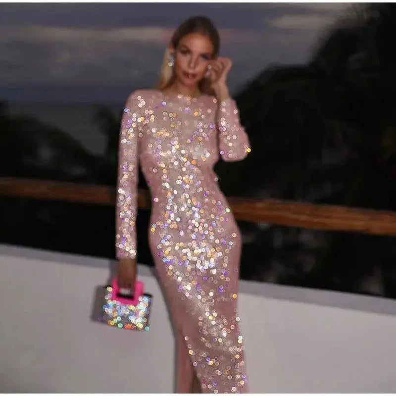 Rhinestone maxi summer dress | Fashionsarah.com