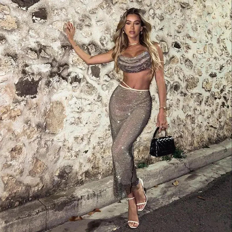 Summer Halter Bandage Set | Fashionsarah.com