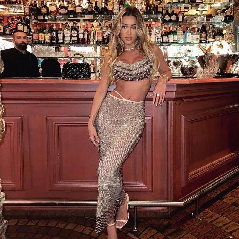 Summer Halter Bandage Set | Fashionsarah.com