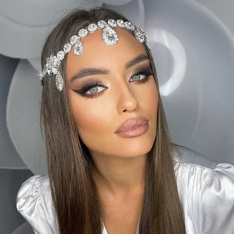 Rhinestone Water Drop Head Jewelry | Fashionsarah.com