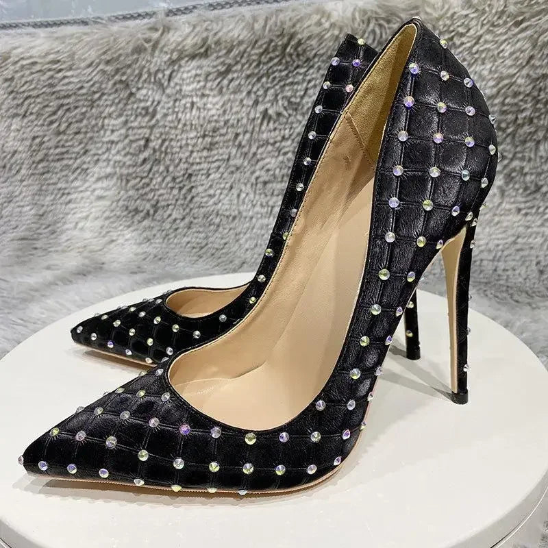 Rhinestones Stiletto Heels | Fashionsarah.com