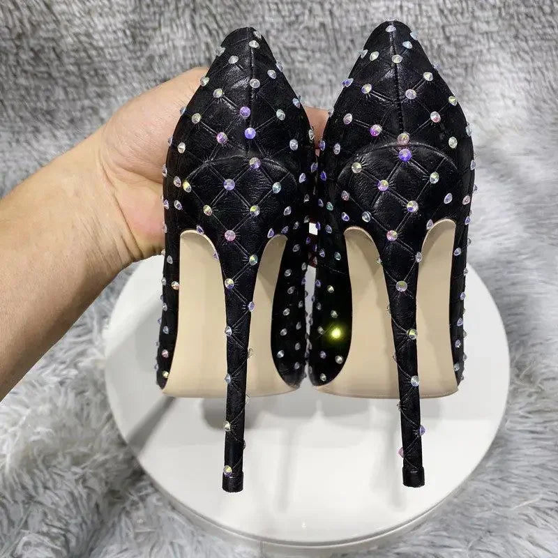 Rhinestones Stiletto Heels | Fashionsarah.com
