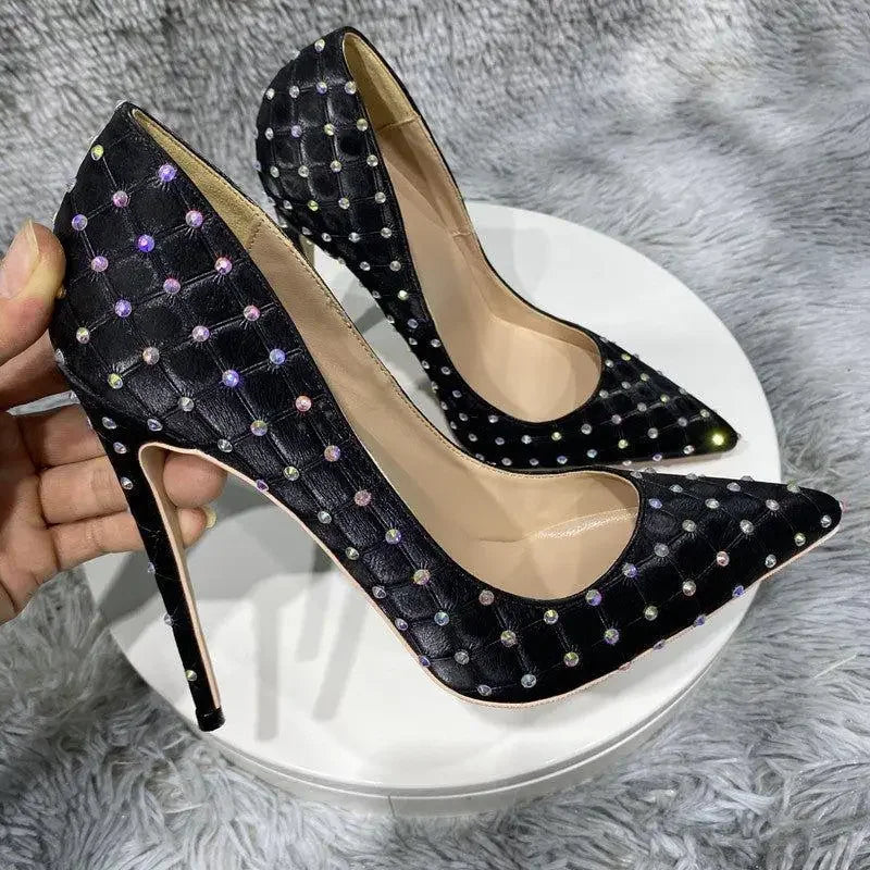 Rhinestones Stiletto Heels | Fashionsarah.com