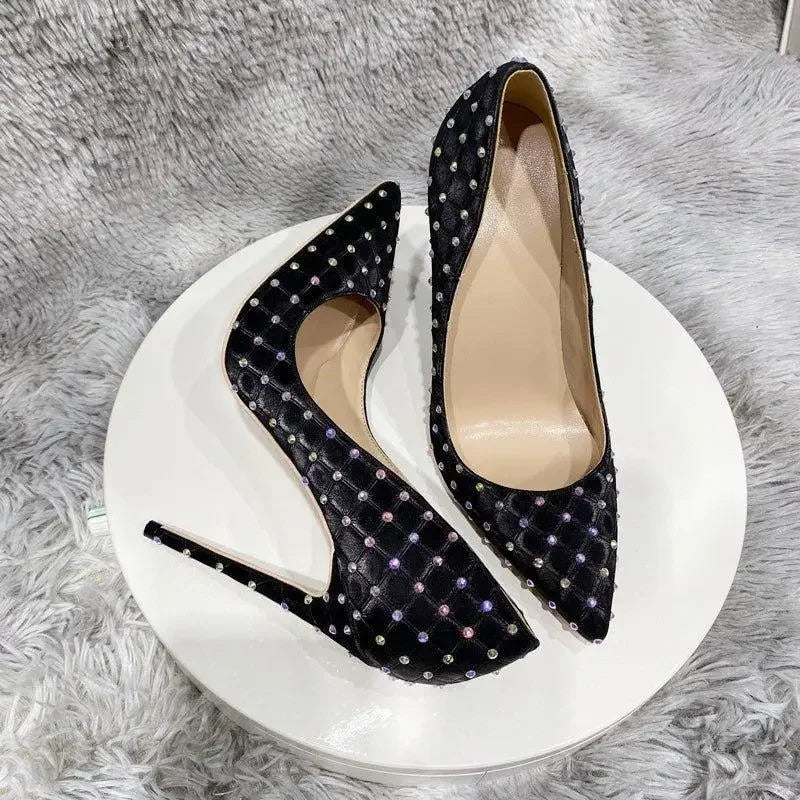 Rhinestones Stiletto Heels | Fashionsarah.com