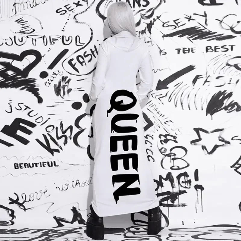 Casual Loose Hooded Dress | Fashionsarah.com