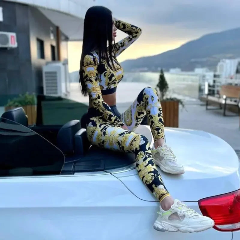 Women Crop Top & Legging Suit | Fashionsarah.com