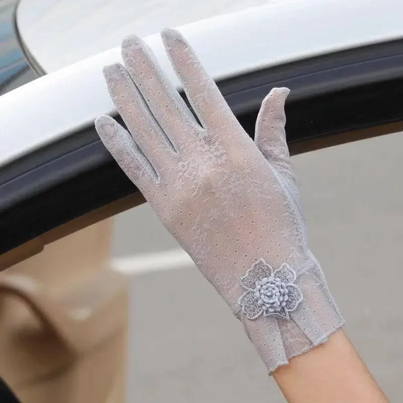 Lace Anti-UV Anti-slip Gloves | Fashionsarah.com