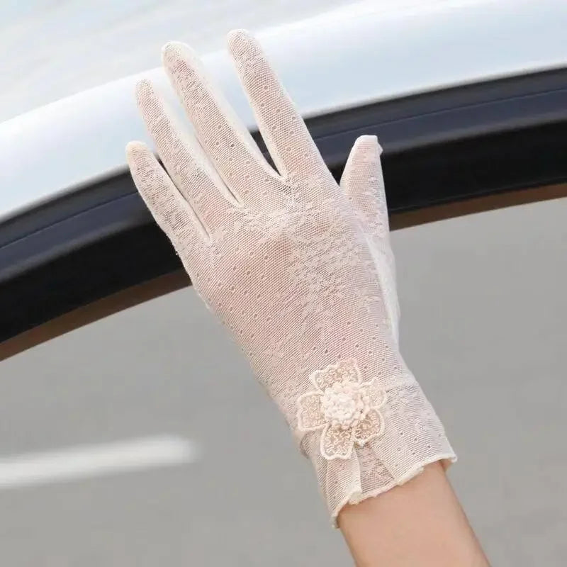 Lace Anti-UV Anti-slip Gloves | Fashionsarah.com