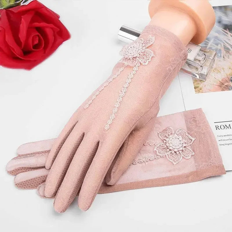 Lace Anti-UV Anti-slip Gloves | Fashionsarah.com