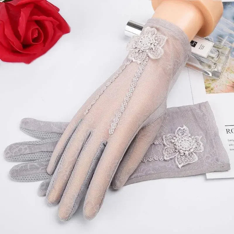 Lace Anti-UV Anti-slip Gloves | Fashionsarah.com