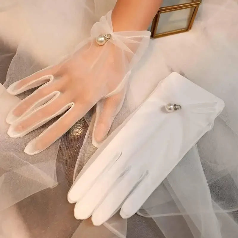Elegant Pearl Gloves | Fashionsarah.com