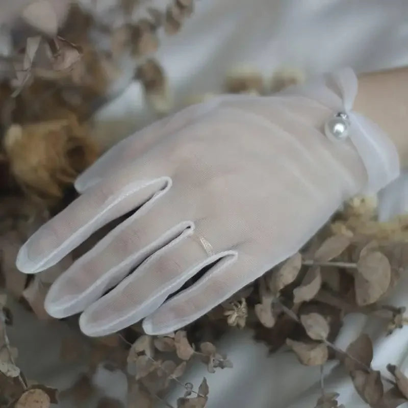 Elegant Pearl Gloves | Fashionsarah.com