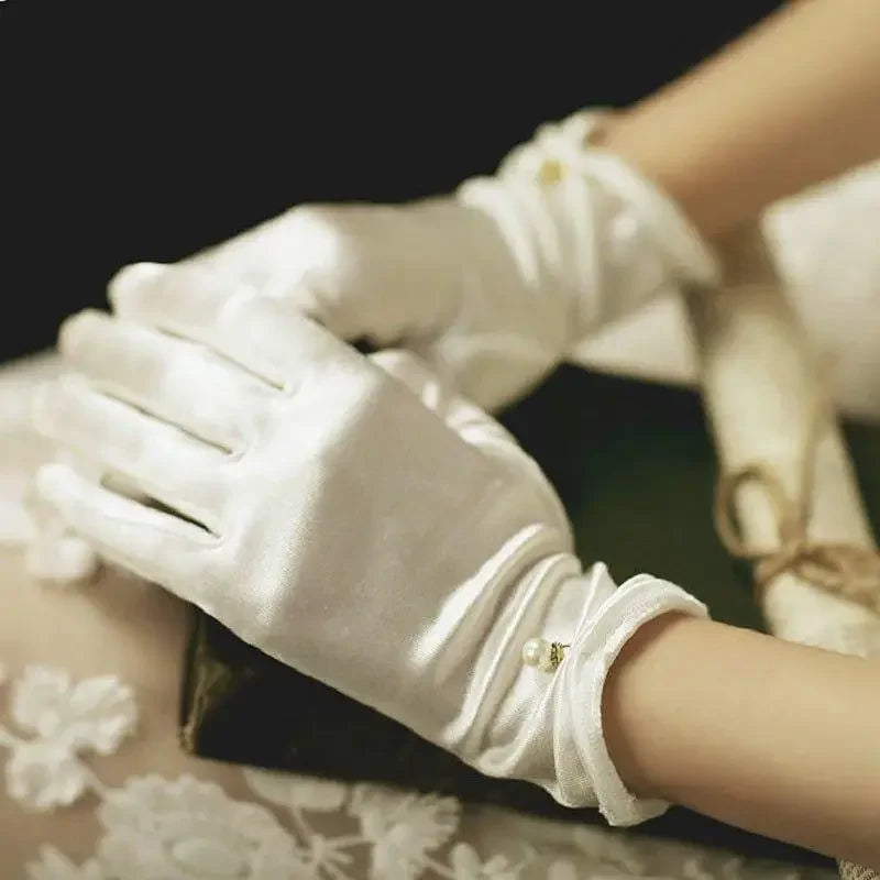 Elegant Pearl Gloves | Fashionsarah.com