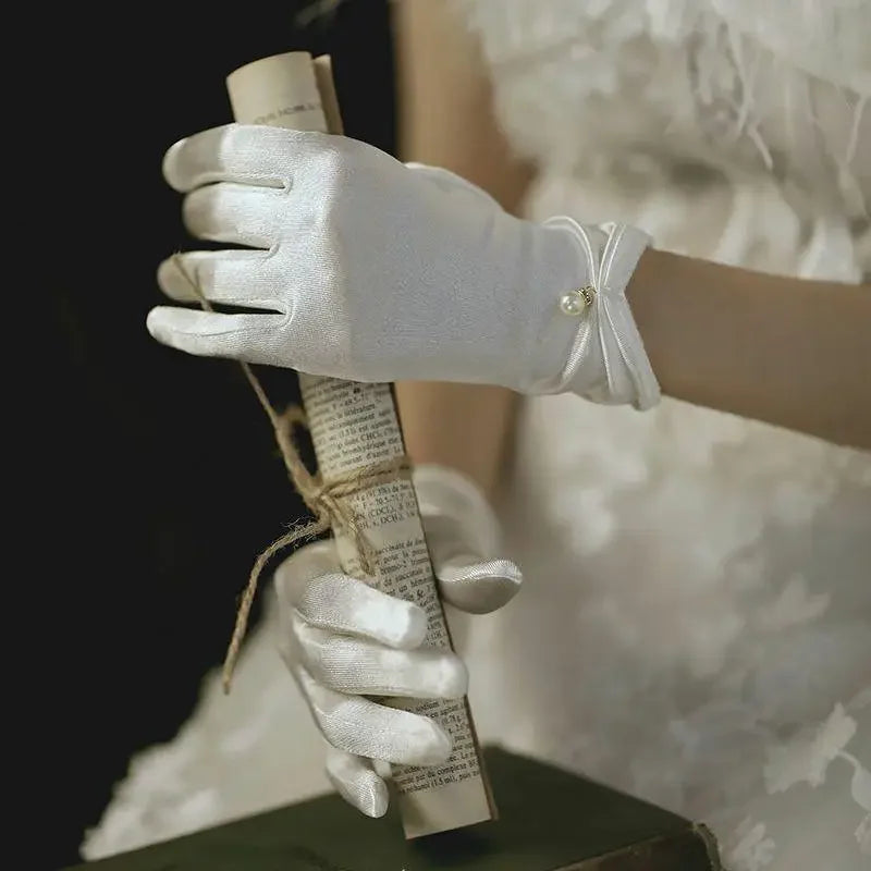Elegant Pearl Gloves | Fashionsarah.com