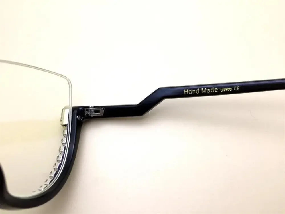 Half Frame Rhinestone Luxury Eyeglasses | Fashionsarah.com