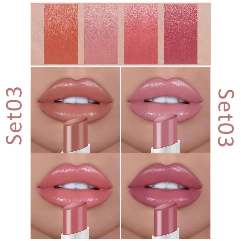Waterproof Matte Long Lasting 4 Lipsticks/Set | Fashionsarah.com