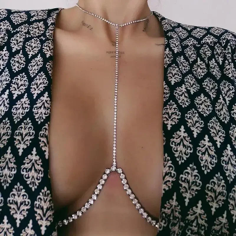 Rhinestone Body Chain Jewelry | Fashionsarah.com