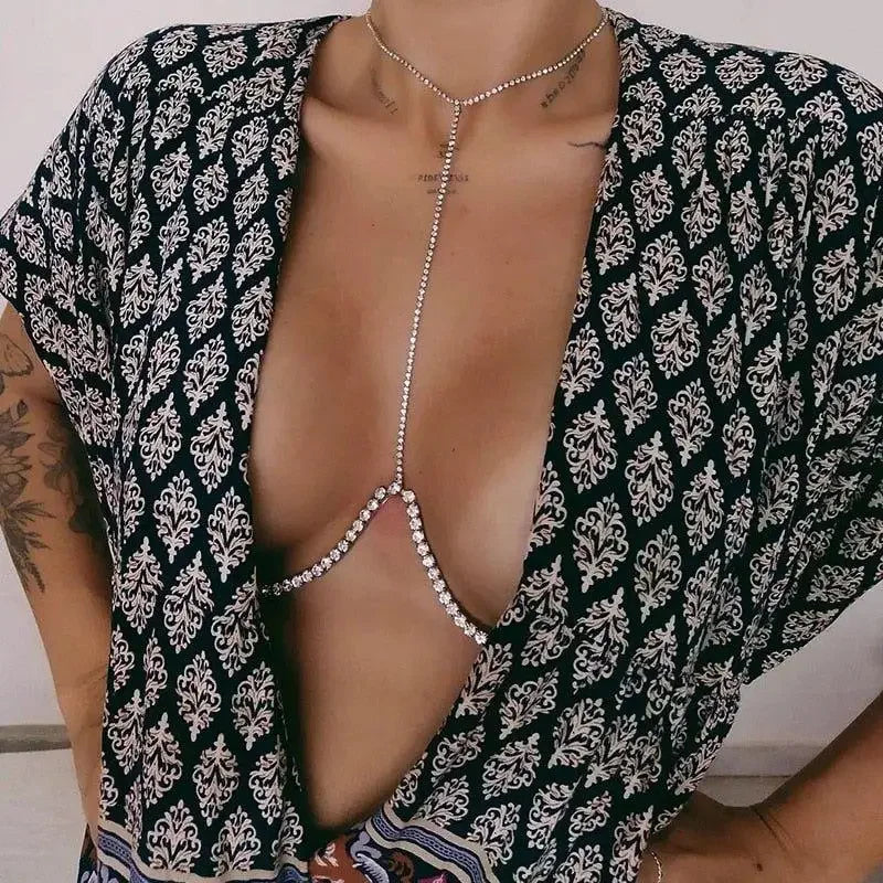 Rhinestone Body Chain Jewelry | Fashionsarah.com