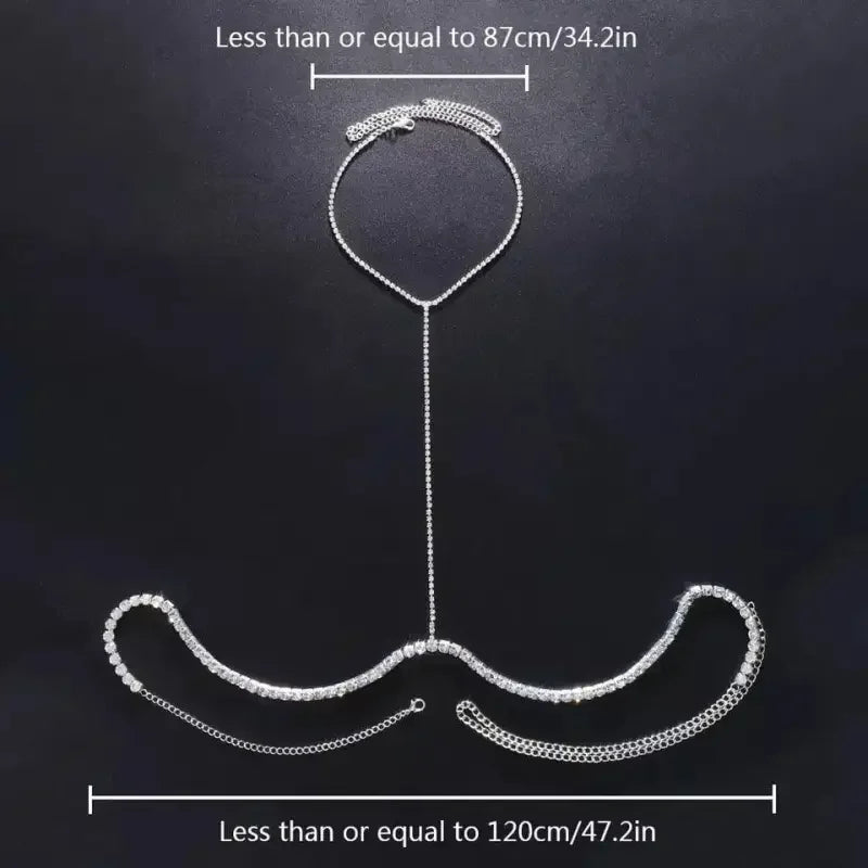 Rhinestone Body Chain Jewelry | Fashionsarah.com