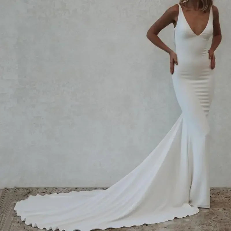 Silk Satin Wedding Dress | Fashionsarah.com