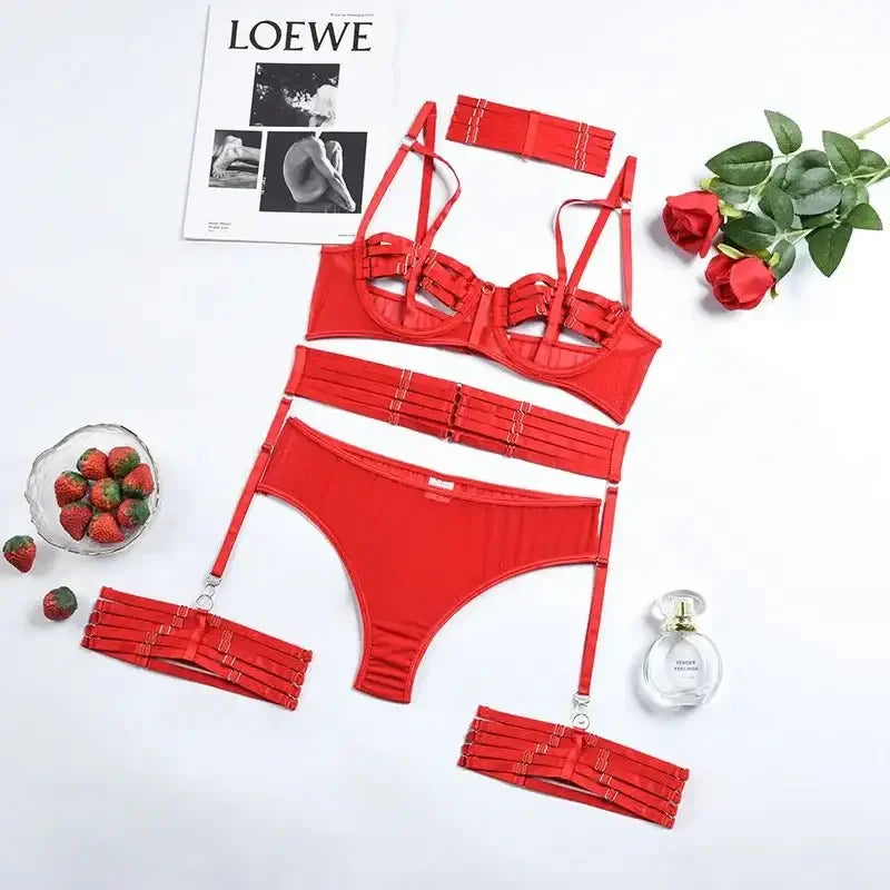 4-Piece Cut Out Bandage Sets | Fashionsarah.com