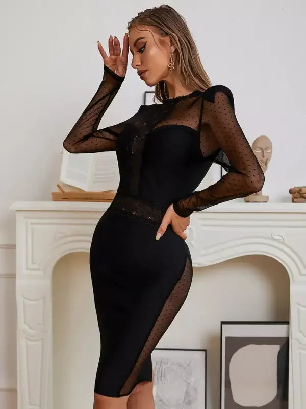 New Dot Bandage Dress | Fashionsarah.com