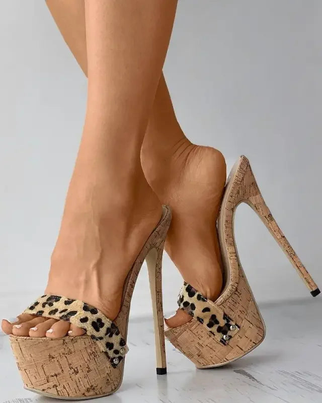 Leopard High Heels Platforms | Fashionsarah.com