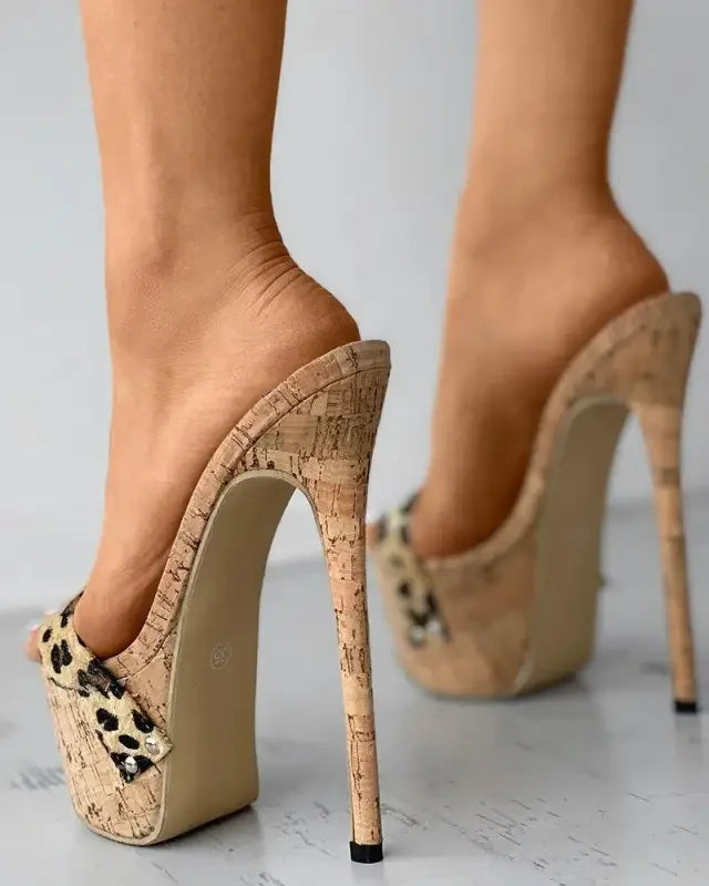 Leopard High Heels Platforms | Fashionsarah.com