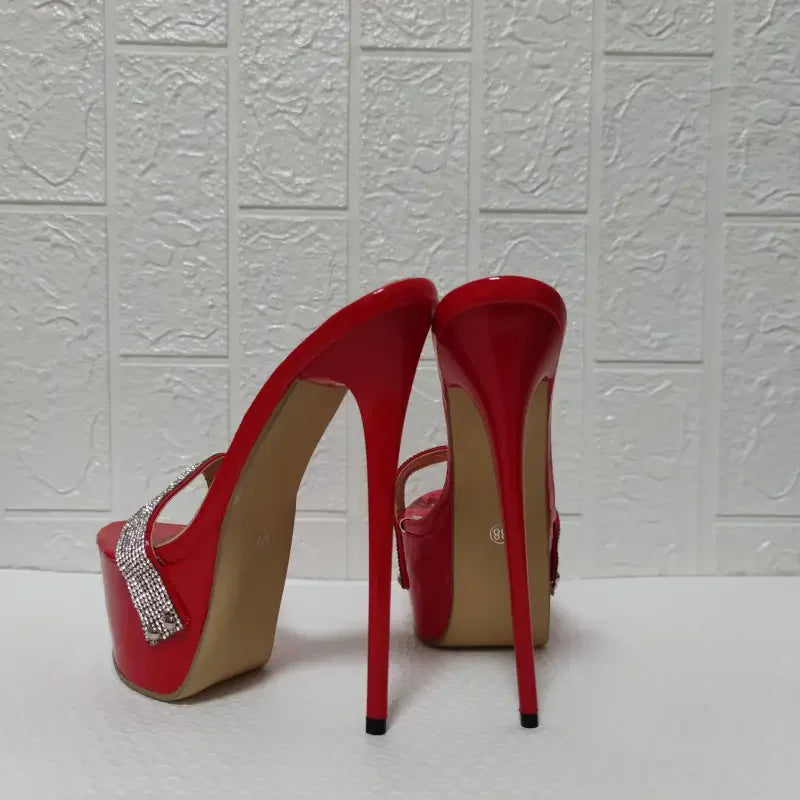 Red Rose High Heels Platforms | Fashionsarah.com