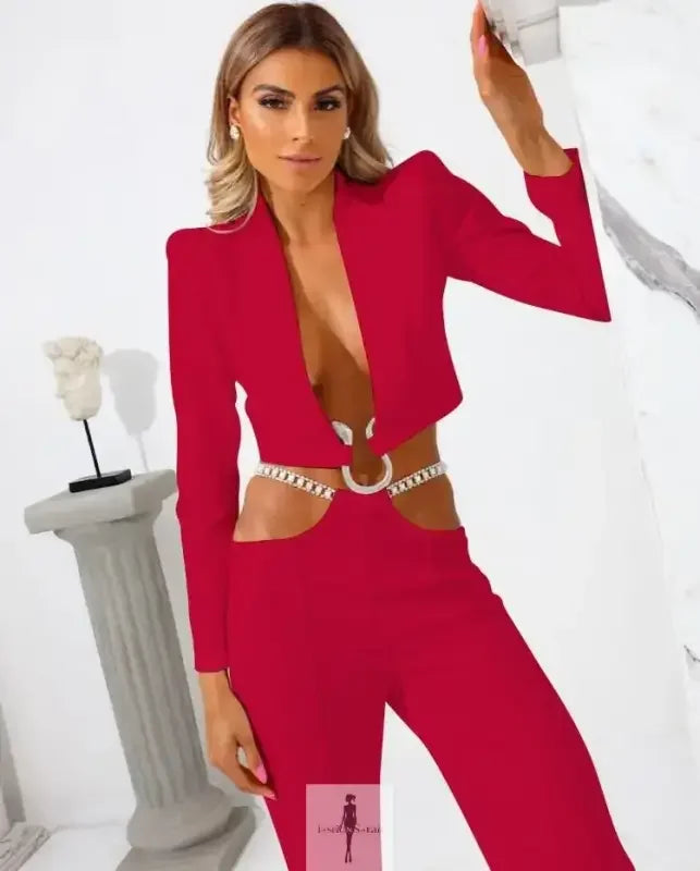 Fashionsarah.com Fashionsarah.com Elegant Woman Pants and Blazer Set