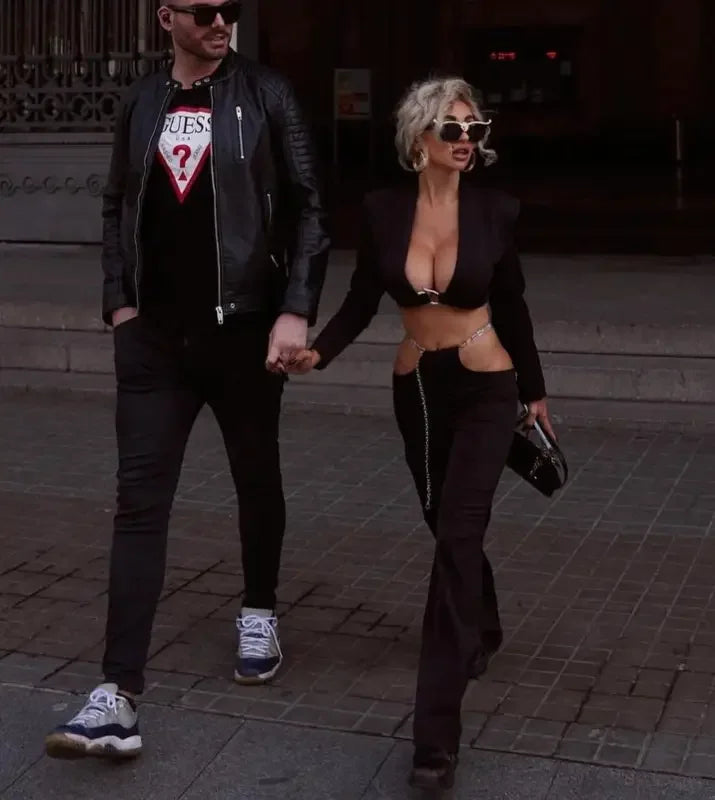 Elegant Woman Pants and Blazer Set | Fashionsarah.com