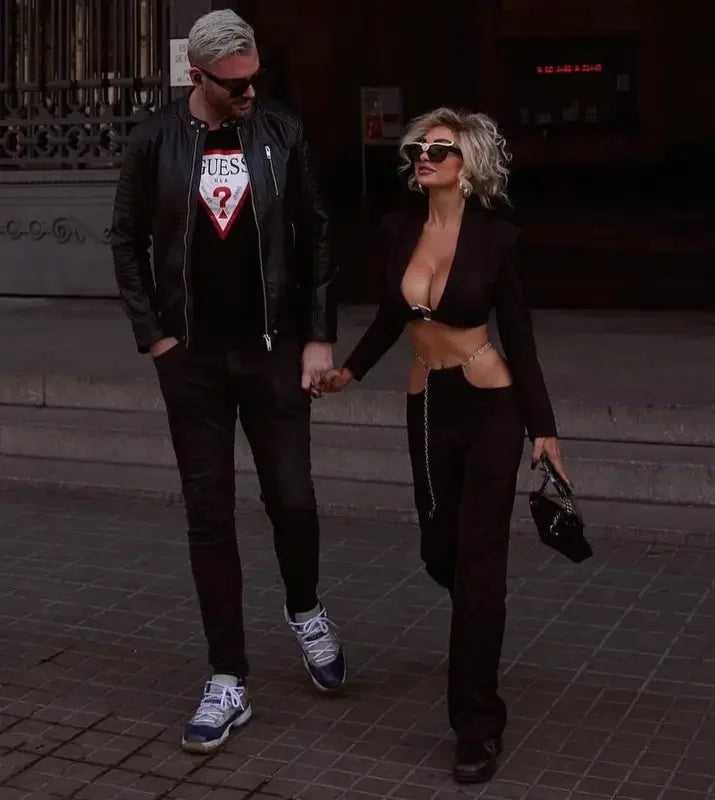 Elegant Woman Pants and Blazer Set | Fashionsarah.com