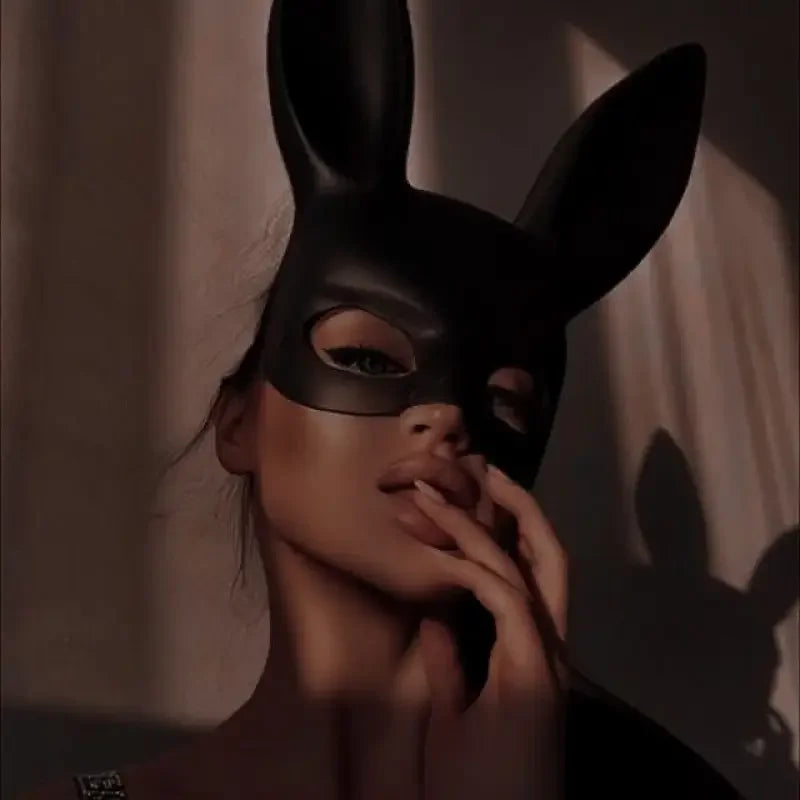 Halloween Cosplay Party Costume Rabbit Ears Mask | Fashionsarah.com