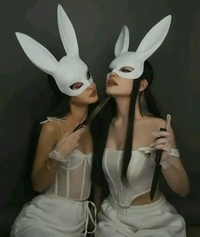 Halloween Cosplay Party Costume Rabbit Ears Mask | Fashionsarah.com