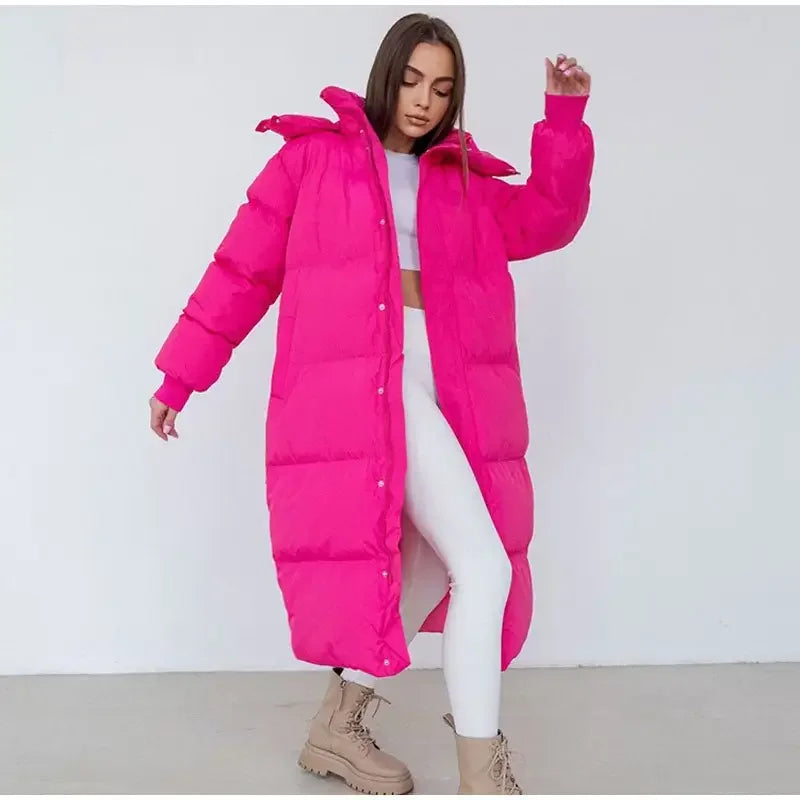 Hooded Long Loose Jackets | Fashionsarah.com