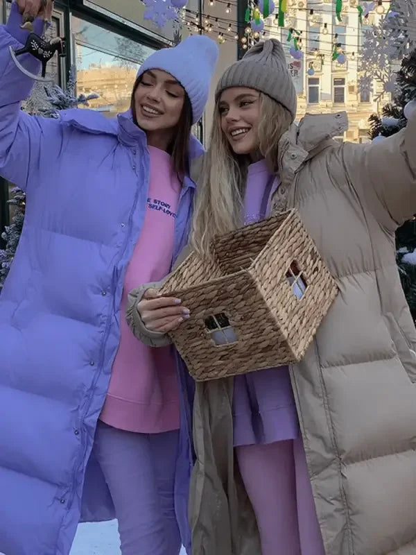 Hooded Long Loose Jackets | Fashionsarah.com