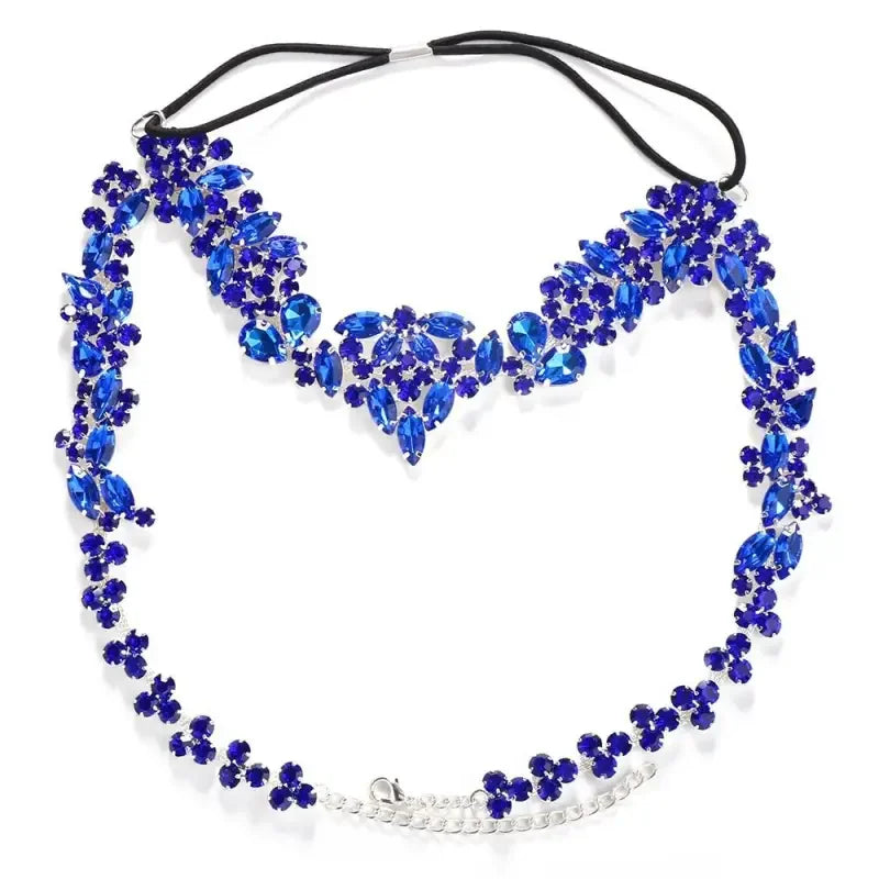 Blue Jewelry Christmas Mask Face | Fashionsarah.com