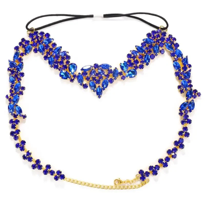 Blue Jewelry Christmas Mask Face | Fashionsarah.com