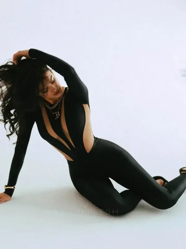 High Street Mesh Jumpsuit | Fashionsarah.com