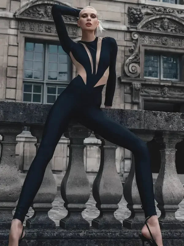 High Street Mesh Jumpsuit | Fashionsarah.com