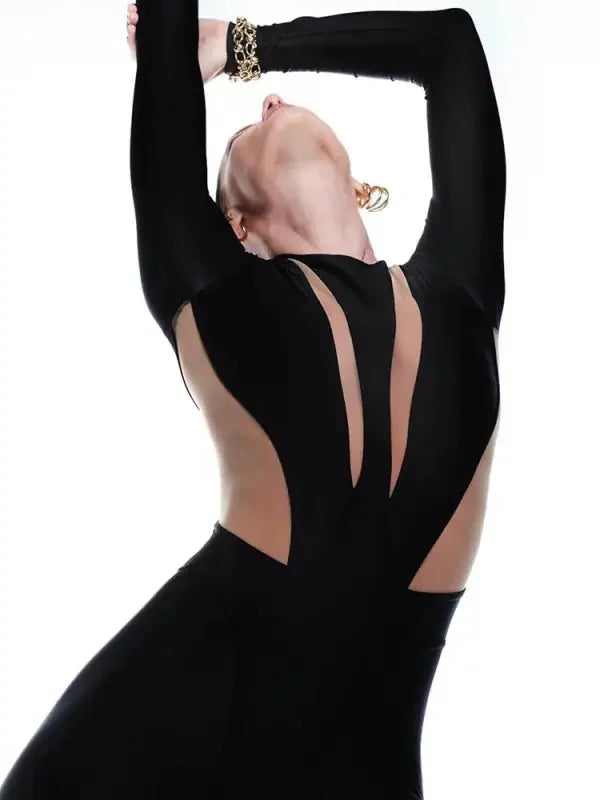 High Street Mesh Jumpsuit | Fashionsarah.com