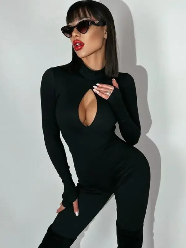 Skinny Hollow Out Jumpsuits | Fashionsarah.com