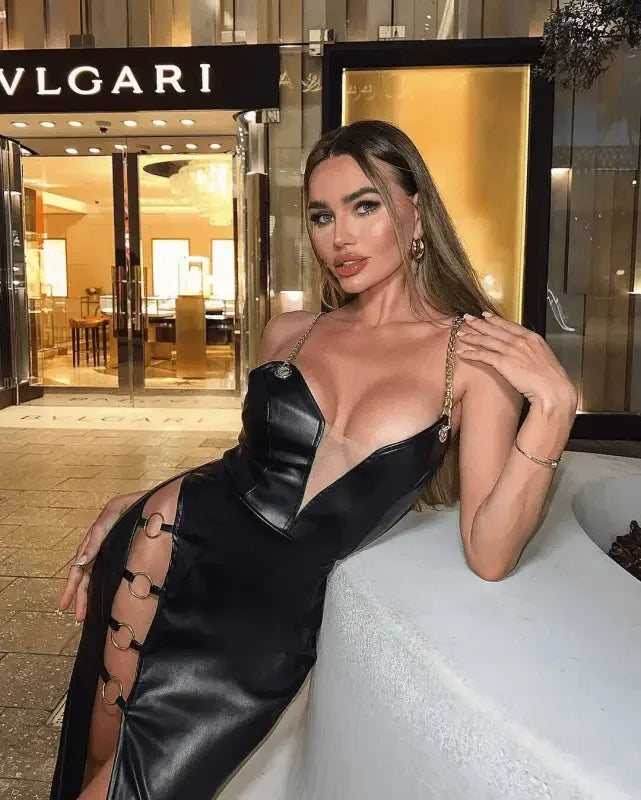 Women Bandage Mid-Calf Dress | Fashionsarah.com