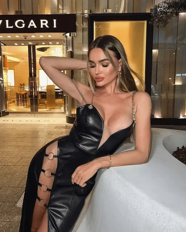 Women Bandage Mid-Calf Dress | Fashionsarah.com